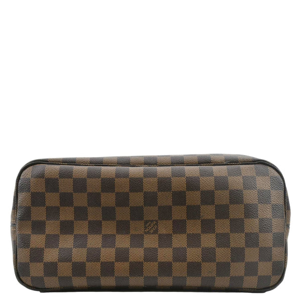 LOUIS VUITTON Neverfull MM Damier Ebene Shoulder Bag Brown