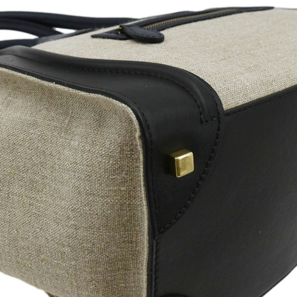 CELINE Mini Luggage Leather Tote Bag Tricolor