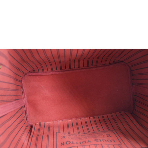 LOUIS VUITTON Neverfull MM Damier Ebene Shoulder Bag Brown