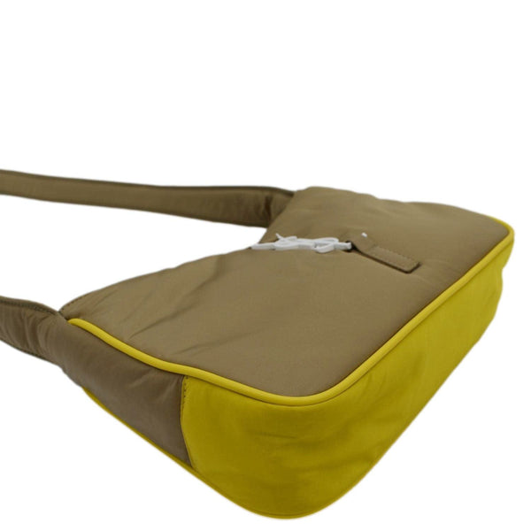 YVES SAINT LAURENT Le 5 A 7 Re-Nylon Crossbody Bag Yellow