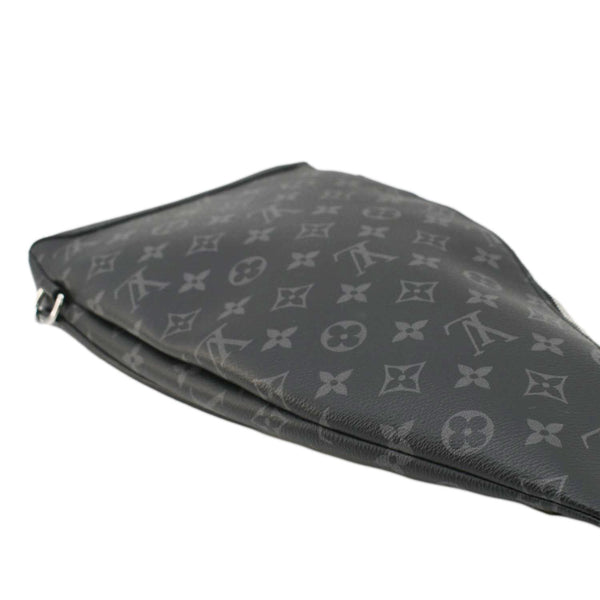 LOUIS VUITTON Duo Slingbag Taigarama Crossbody Bag Black