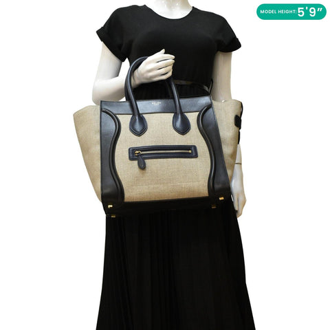 CELINE Mini Luggage Leather Tote dummy look