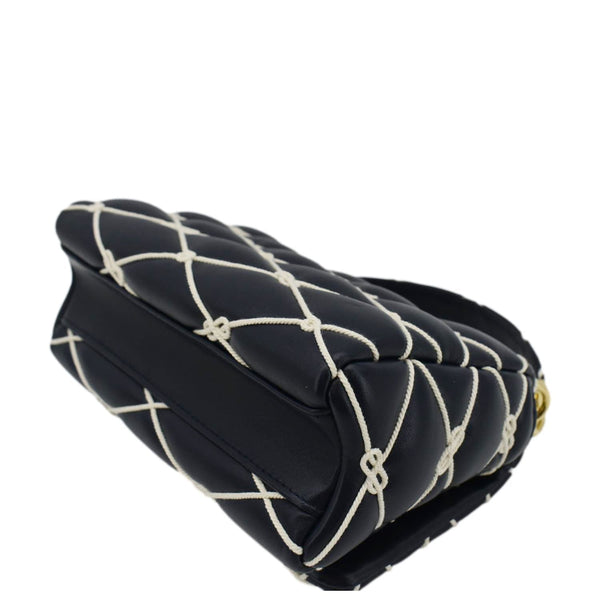 LOUIS VUITTON GO-14 MM Malletage Leather Shoulder Bag Navy Blue