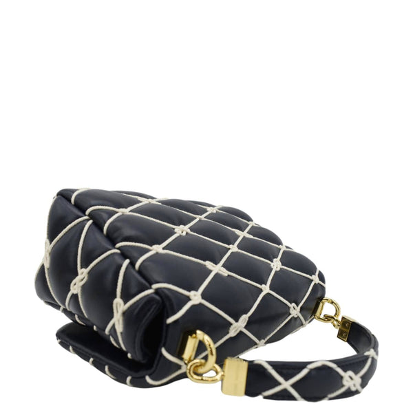 LOUIS VUITTON GO-14 MM Malletage Leather Shoulder Bag Navy Blue