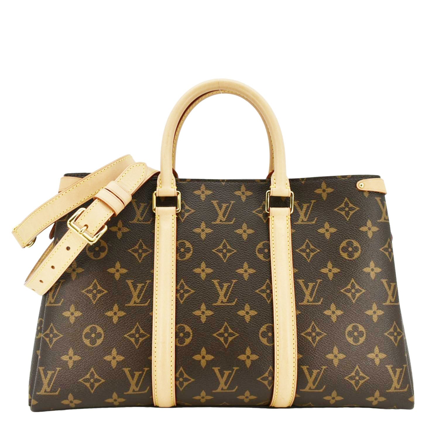 LOUIS VUITTON Soufflot MM Monogram Canvas Brown Shoulder Bag