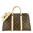 LOUIS VUITTON Soufflot MM Monogram Canvas Shoulder Bag Brown