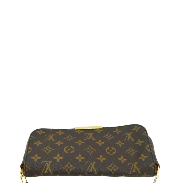 LOUIS VUITTON Favorite MM Monogram Canvas Shoulder Bag Brown