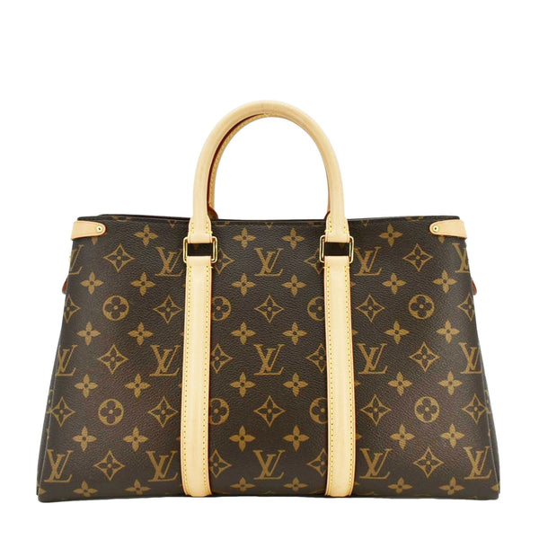 LOUIS VUITTON Soufflot MM Monogram Canvas Shoulder Bag Brown