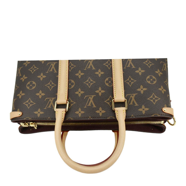 LOUIS VUITTON Soufflot MM Monogram Canvas Shoulder Bag Brown
