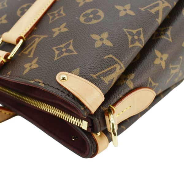 LOUIS VUITTON Soufflot MM Monogram Canvas Shoulder Bag Brown