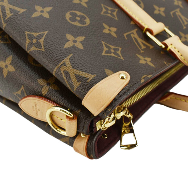 LOUIS VUITTON Soufflot MM Monogram Canvas Shoulder Bag Brown