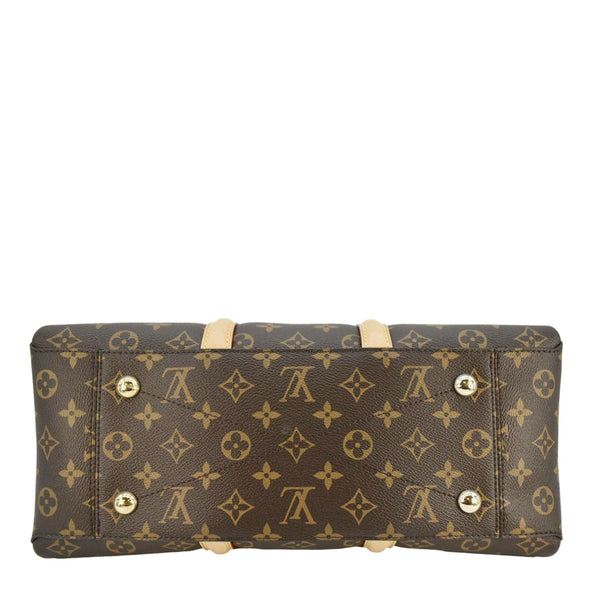 LOUIS VUITTON Soufflot MM Monogram Canvas Shoulder Bag Brown