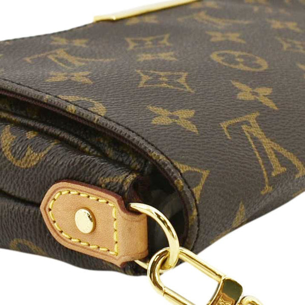 LOUIS VUITTON Favorite MM Monogram Canvas Shoulder Bag Brown