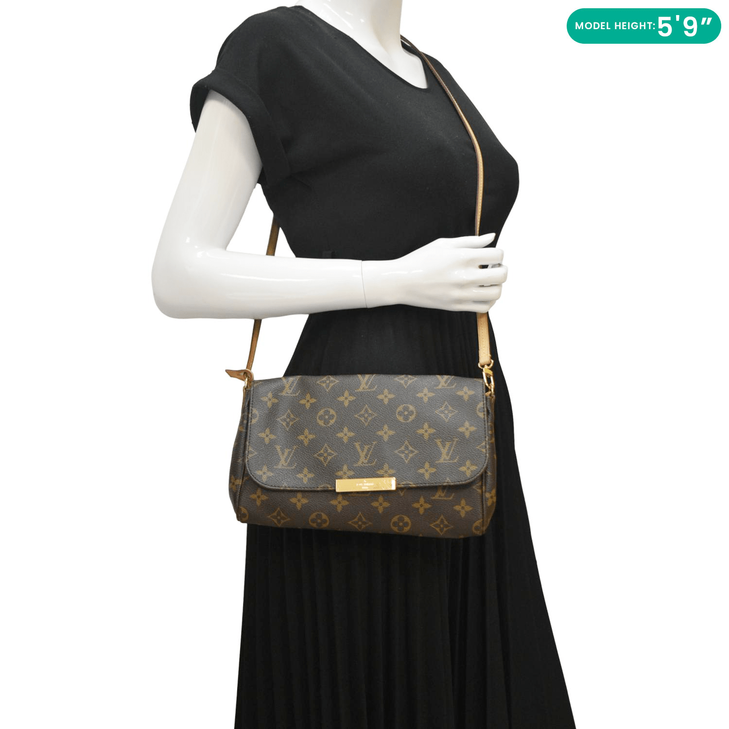 Crossbody Bag Lv Favorite Mm Price LOUIS VUITTON Favorite MM Monogram Canvas Shoulder Bag Brown