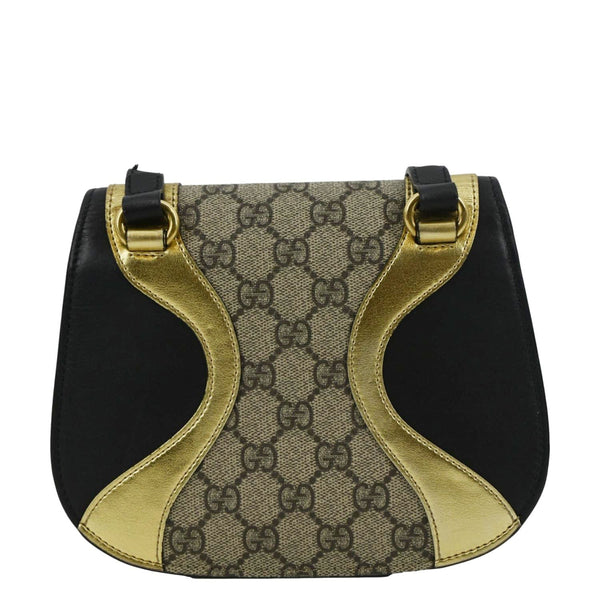 GUCCI Ogilide GG Supreme Canvas Shoulder Bag Gold 500781