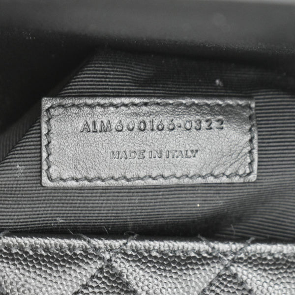 YVES SAINT LAURENT Envelope Large Mix Matelasse Leather Wallet Black