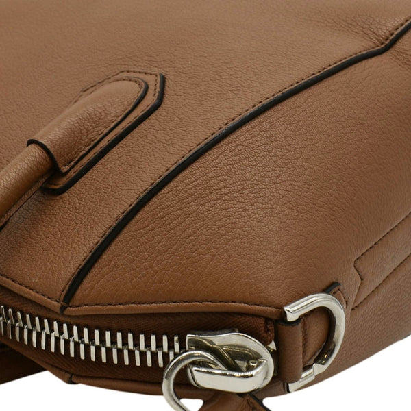 GIVENCHY Antigona Small Leather Satchel Shoulder Bag Brown