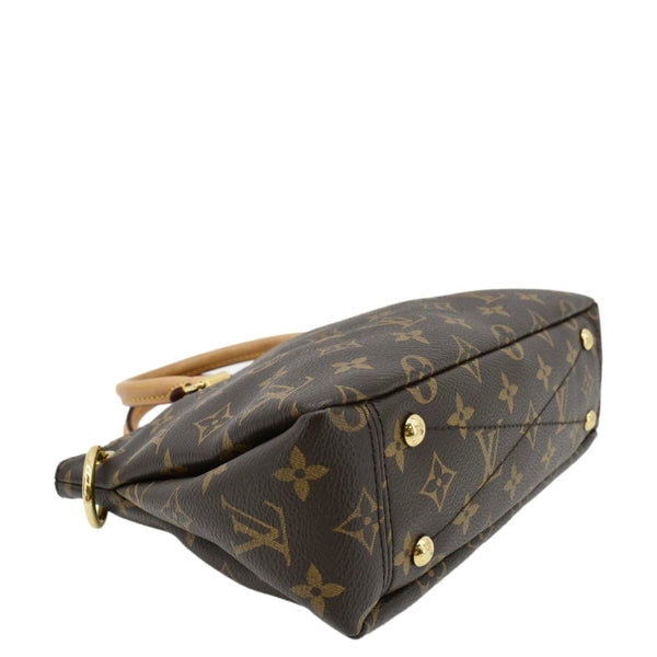 LOUIS VUITTON Pallas BB Monogram Canvas Shoulder Bag Brown