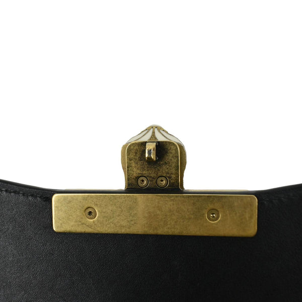GUCCI Ogilide GG Supreme Canvas Shoulder Bag Gold 500781