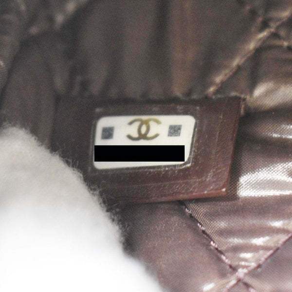 CHANEL Curvy Small Quilted Caviar Leather Cosmetic Pouch Black