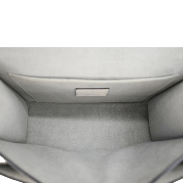 LOUIS VUITTON Mylockme Studded Leather Chain Shoulder Bag White