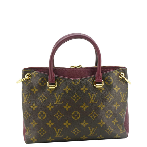 LOUIS VUITTON Pallas BB Monogram Canvas Shoulder Bag Brown