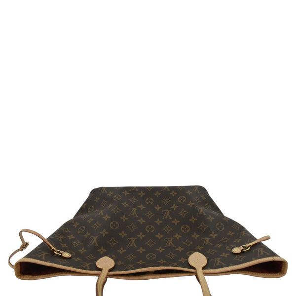 LOUIS VUITTON Neverfull MM Monogram Canvas Tote Bag Brown