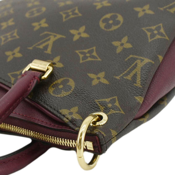 LOUIS VUITTON Pallas BB Monogram Canvas Shoulder Bag Brown