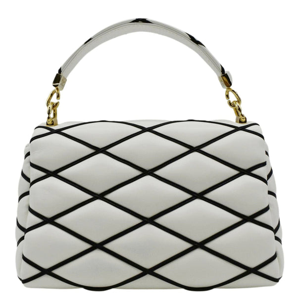 LOUIS VUITTON GO-14 MM Malletage Leather Shoulder Bag White