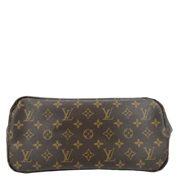 LOUIS VUITTON Neverfull MM Monogram Canvas Tote Bag Brown