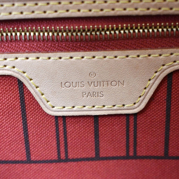 LOUIS VUITTON Neverfull MM Monogram Canvas Tote Bag Brown