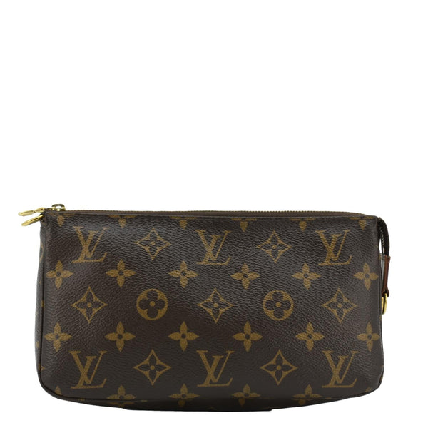 LOUIS VUITTON Pochette  Monogram Canvas Pouch Brown