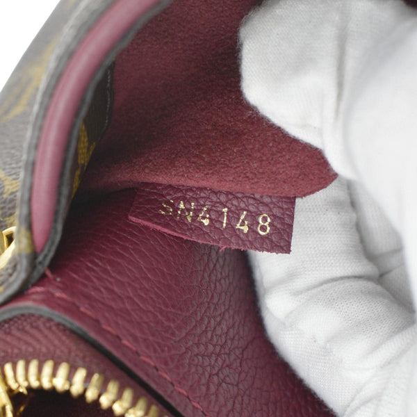 LOUIS VUITTON Pallas BB Monogram Canvas Shoulder Bag Brown