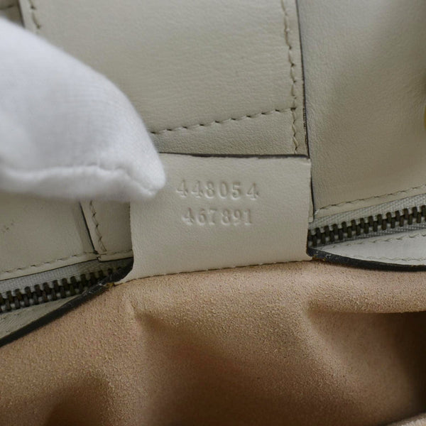 GUCCI GG Marmont Calfskin Matelasse Leather Shoulder Bag Off White 448054