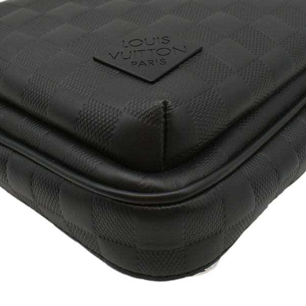 LOUIS VUITTON Avenue Sling Damier Infini Leather Backpack Bag Black