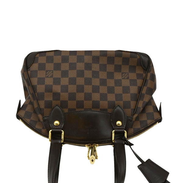 LOUIS VUITTON Verona PM Satchel Bag Brown upper look