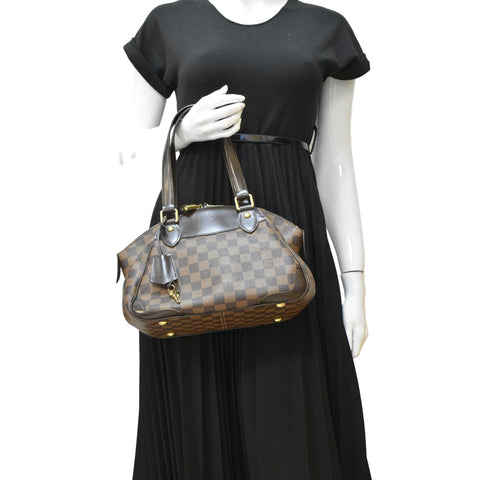 LOUIS VUITTON Verona PM Satchel Bag Brown  dummy look