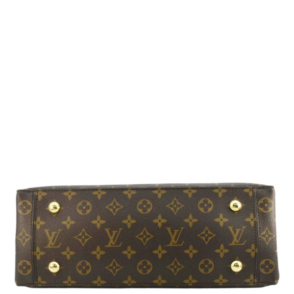 LOUIS VUITTON Flower Monogram Canvas Tote Shoulder Bag Cerise