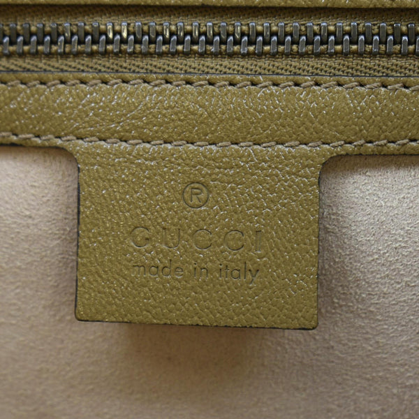 GUCCI Dahlia Leather Tote Bag Tan 652680