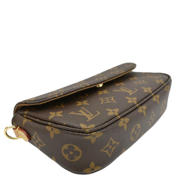 Louis Vuitton Ivy Monogram Canvas Wallet On Chain Shoulder Bag Brown