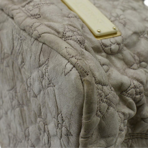 LOUIS VUITTON Olympe PM Monogram Leather Satchel Shoulder Bag Cream