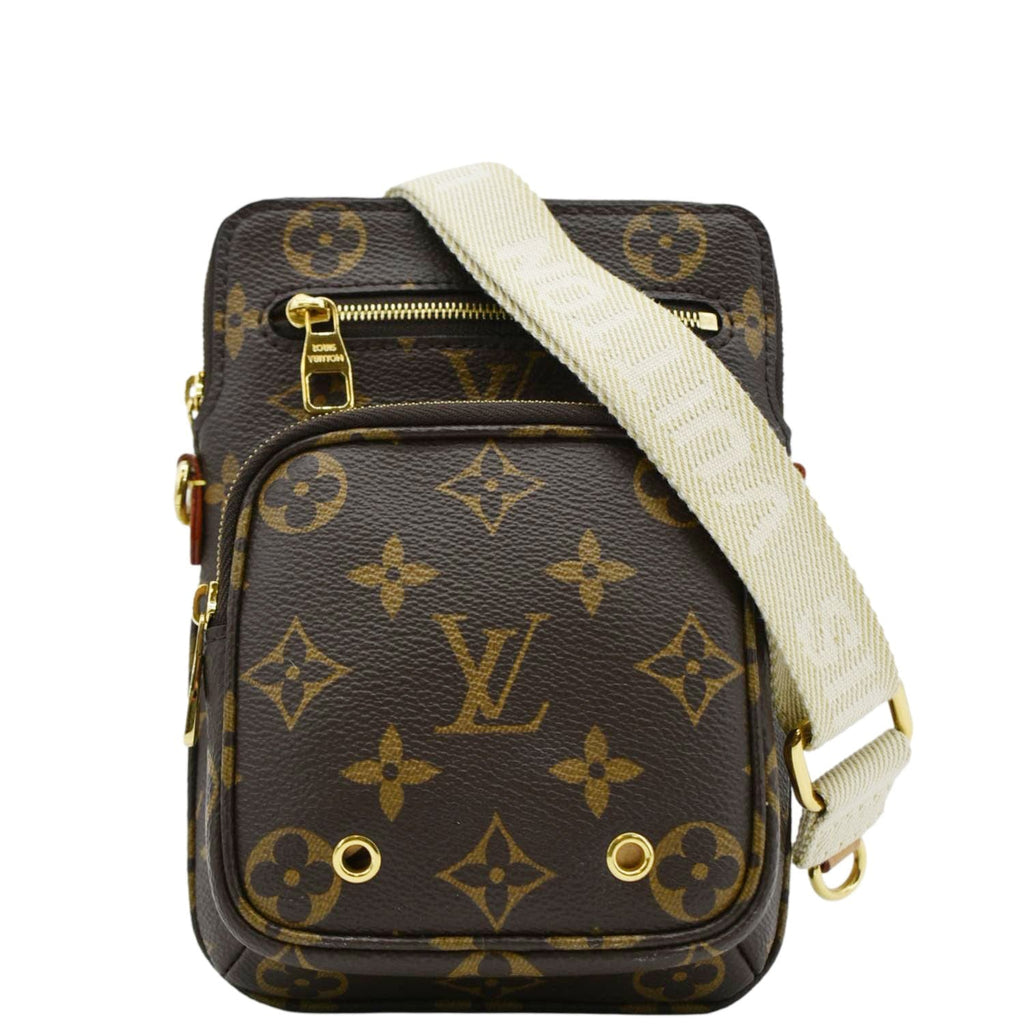 Utility Phone LOUIS VUITTON Utility Phone Sleeve Monogram Canvas Crossbody Bag Brown