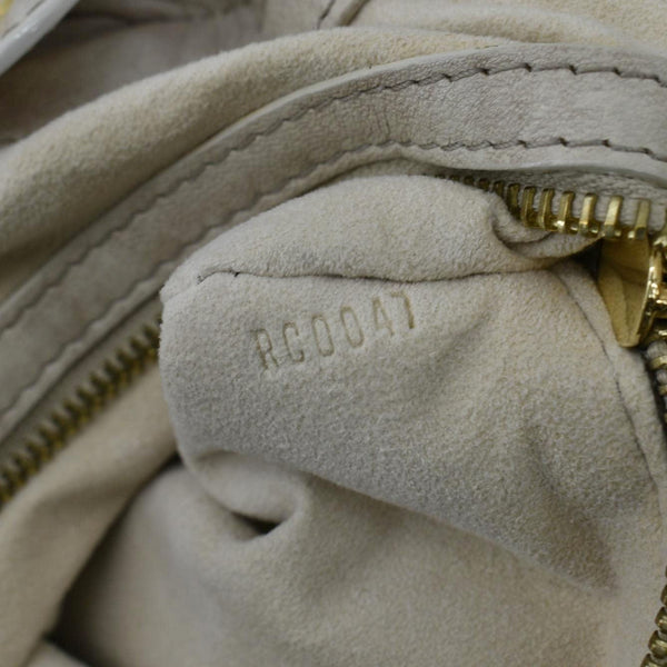 LOUIS VUITTON Olympe PM Monogram Leather Satchel Shoulder Bag Cream