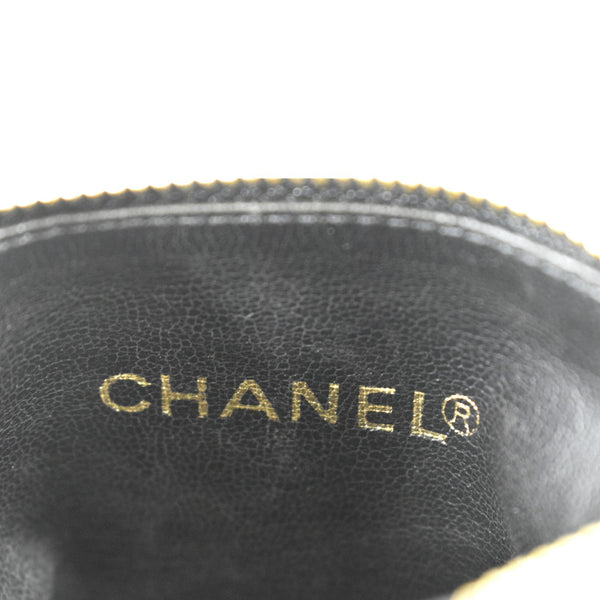CHANEL Vintage Timeless Caviar Leather Belt Bag Black
