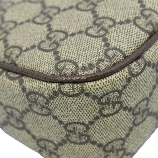 GUCCI Dollar Ophidia Web Small GG Supreme Monogram Canvas New Acero Shoulder Bag Beige 735132