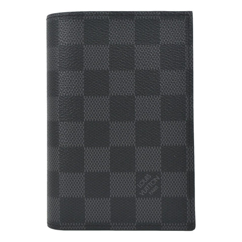 LOUIS VUITTON James Damier Graphite Canvas Wallet Black