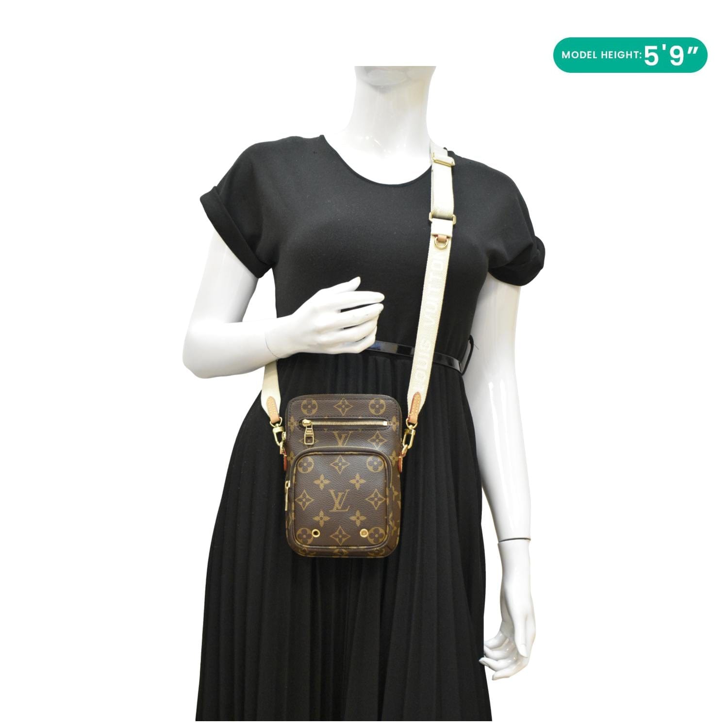 Utility Phone LOUIS VUITTON Utility Phone Sleeve Monogram Canvas Crossbody Bag Brown