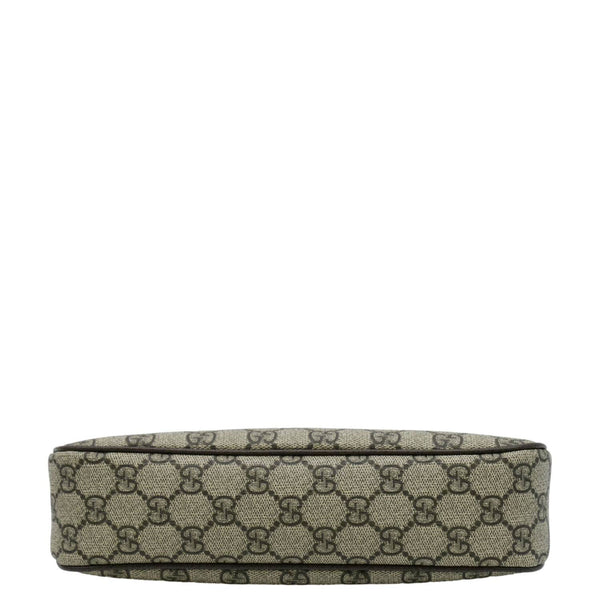 GUCCI Dollar Ophidia Web Small GG Supreme Monogram Canvas New Acero Shoulder Bag Beige 735132