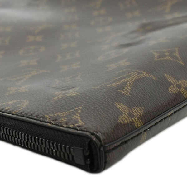 LOUIS VUITTON Pochette Cosmos Monogram Glaze Canvas Pouch Brown