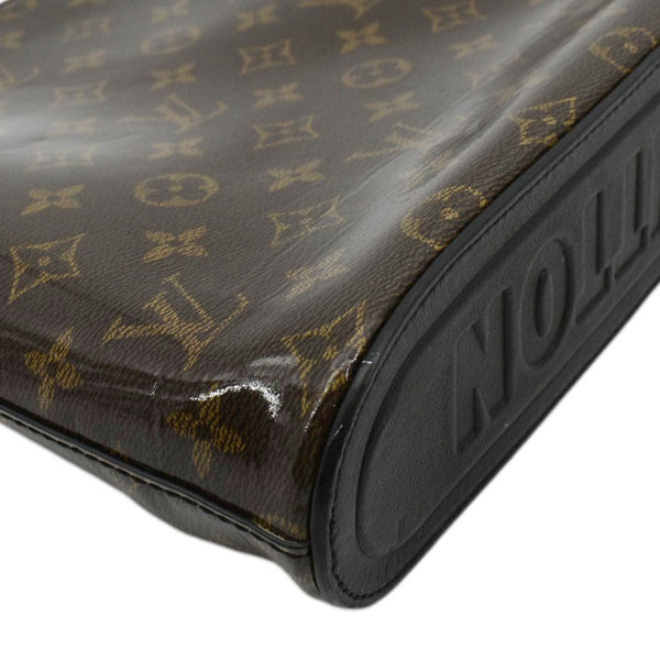 LOUIS VUITTON Pochette Cosmos Monogram Glaze Canvas Pouch Brown